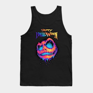 happy hallloween pumkin art Tank Top